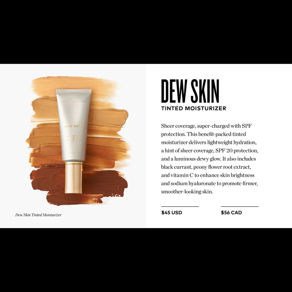 Beautycounter Dew Skin Tinted Moisturizer
